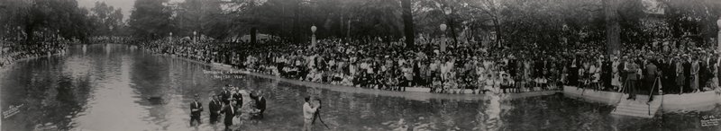 Baptizing in San Pedro, Eugene Omar Goldbeck, May 25, 1925