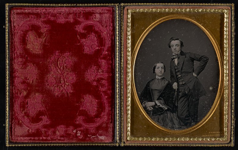 Без названия [portrait of a young couple], Джеремайя Герни, 1852–58