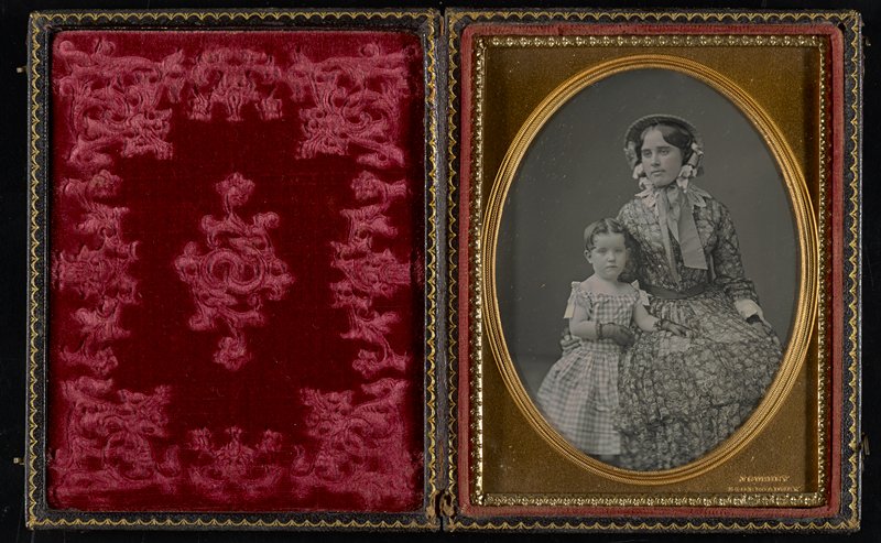 Без названия [portrait of a mother and daughter], Джеремайя Герни, 1852–58