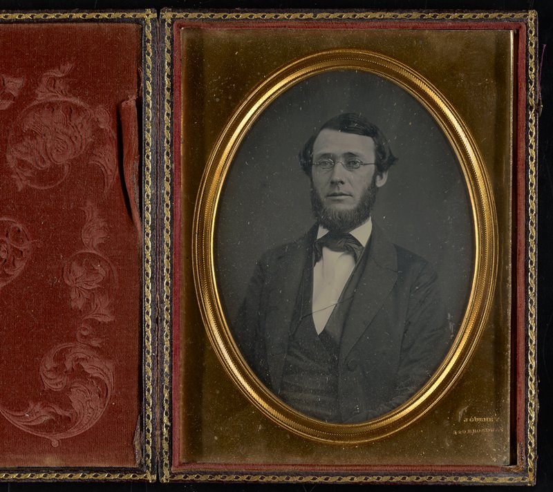 Без названия [portrait of a gentleman wearing eye glasses], Джеремайя Герни, 1852–58