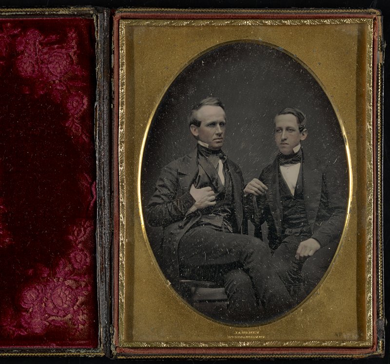 Без названия [portrait of two seated gentlemen], Джеремайя Герни, ок. 1844–1852