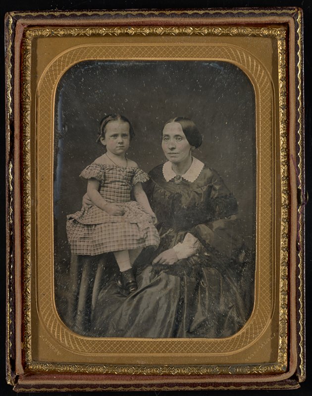 Без названия [portrait of a mother and child], Джеремайя Герни, 1852–58