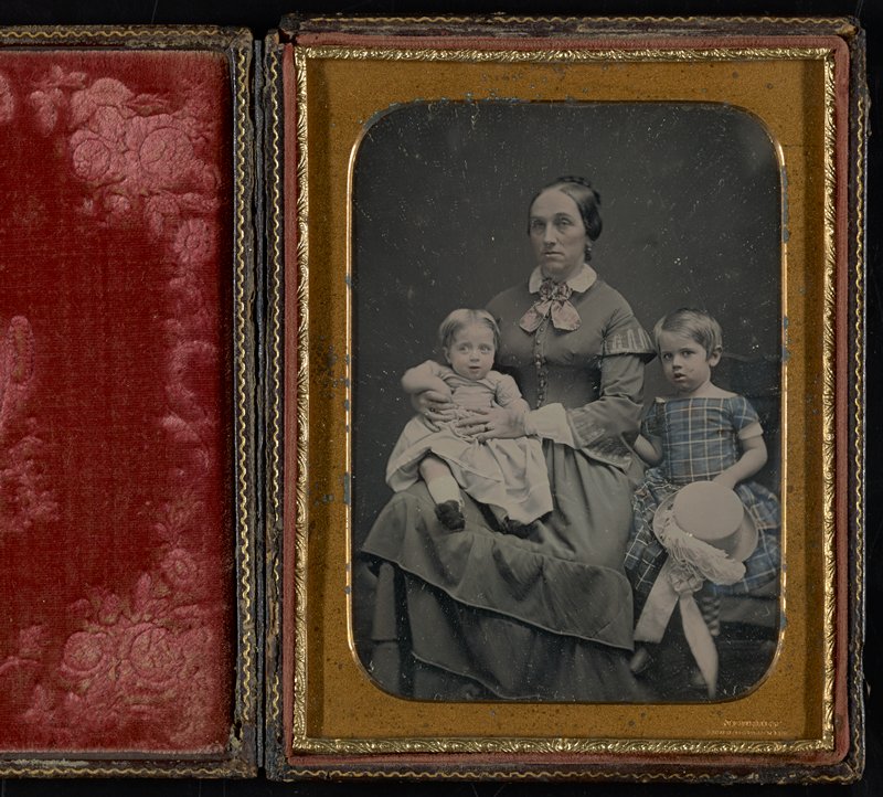 Без названия [portrait of a mother and two children], Джеремайя Герни, ок. 1844–1852