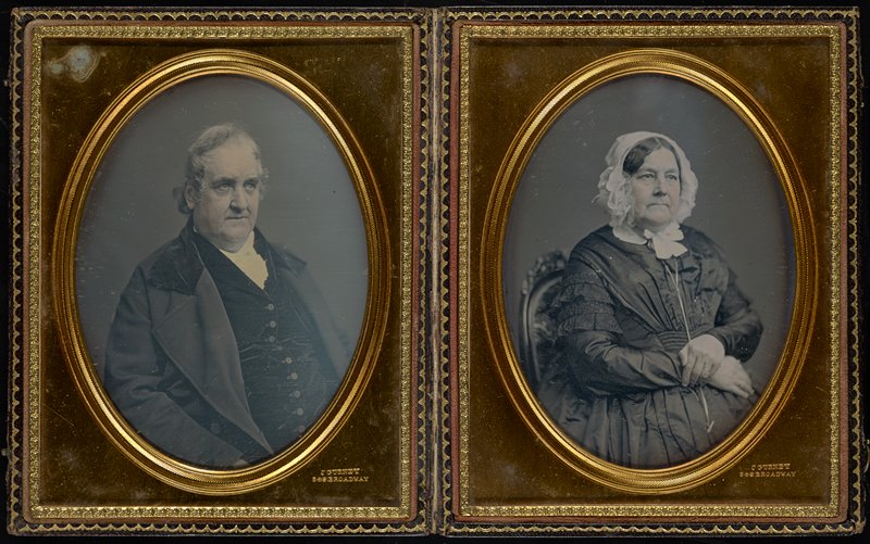 Без названия [pair of portraits of a man and of a woman], Джеремайя Герни, 1852–58