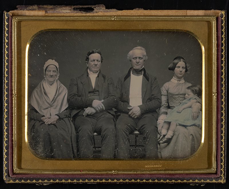 Без названия [family group portrait], Джеремайя Герни, ок. 1844–1852