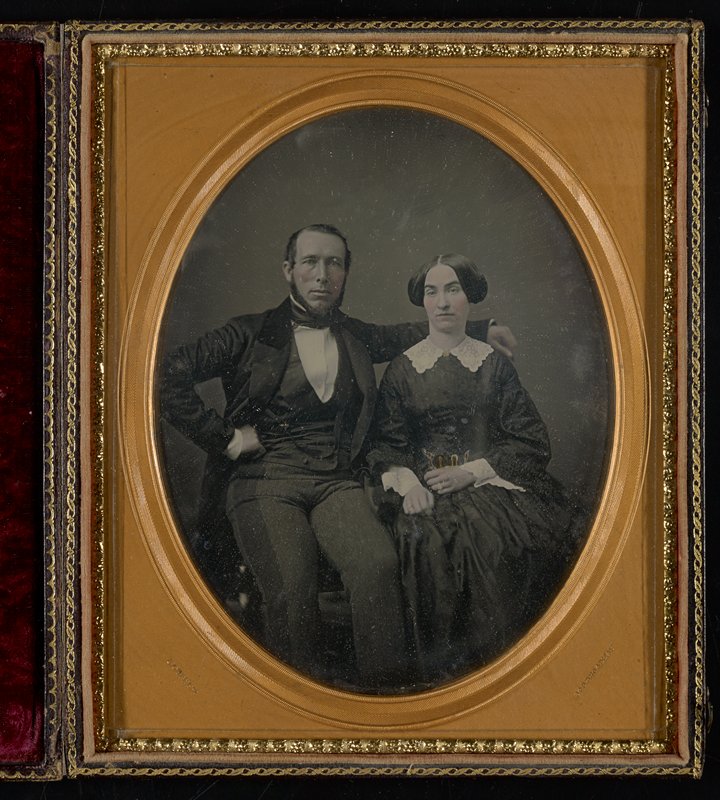 Без названия [portrait of an elegantly attired man and woman], Джеремайя Герни, 1852–58