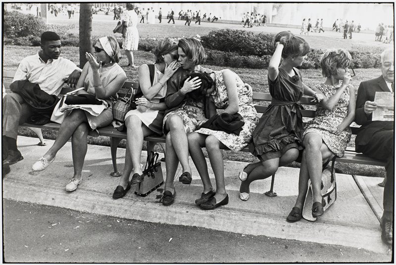 Untitled [park bench], Garry Winogrand, 1981