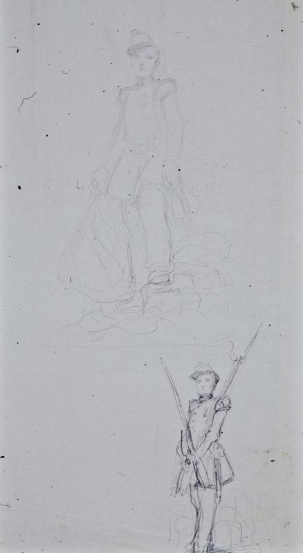 Sketches of a Soldier, François-Claudius Compte-Calix, 19th century