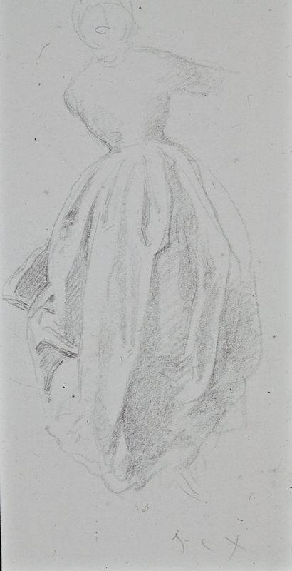 Sketch of a Woman, François-Claudius Compte-Calix, 19th century