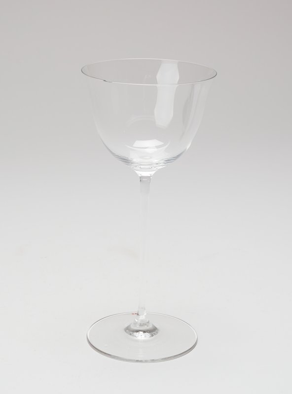 White wine glass, from a five piece stemware setting by Designer: Josef Hoffmann