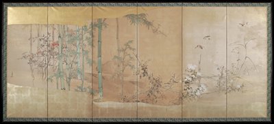 Sparrows in Autumn, Kubota Beisen, late 19th century