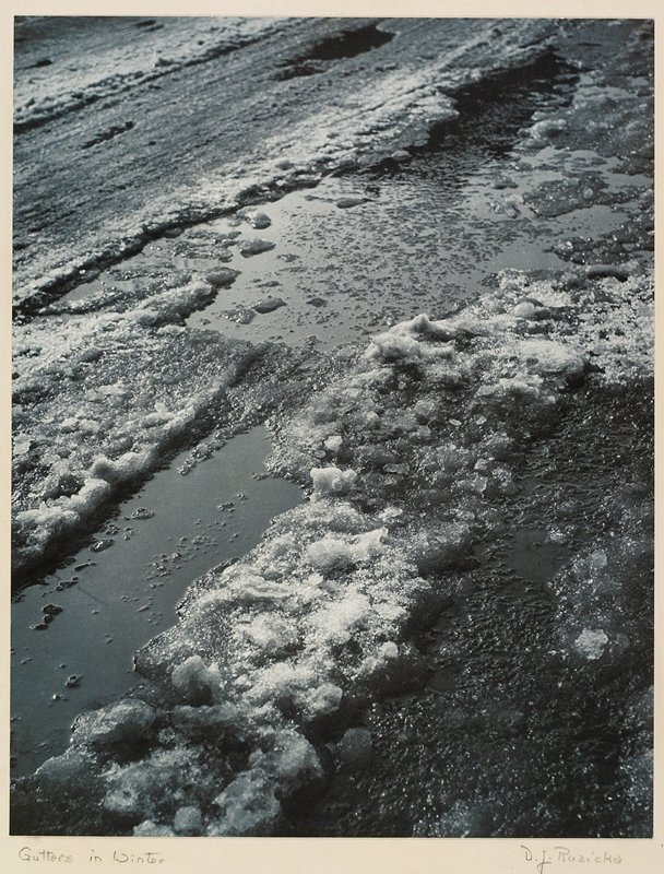 The Gutter in Winter, Drahomir Josef Ruzicka, 20th century