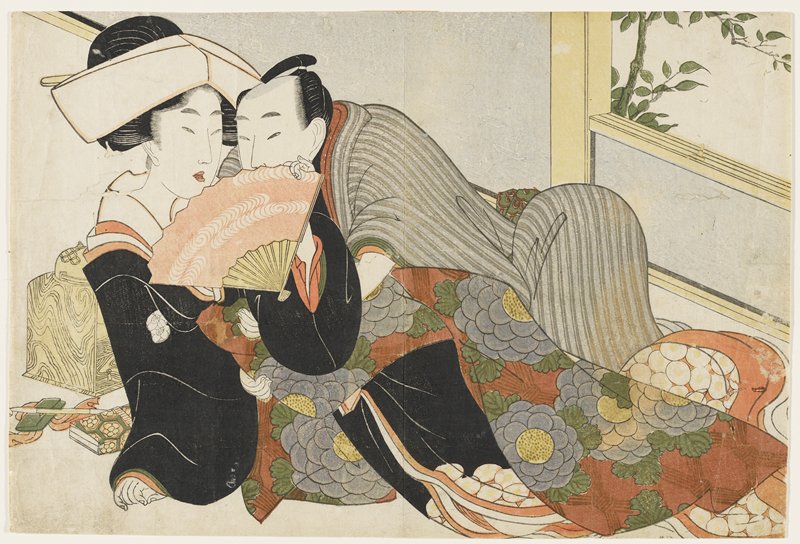 (Bride and Groom), Kikukawa Eizan, c. 1809–1813