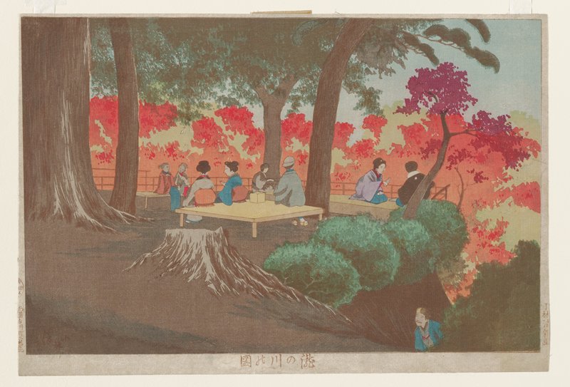 View of Takinogawa, Kobayashi Kiyochika, 1878