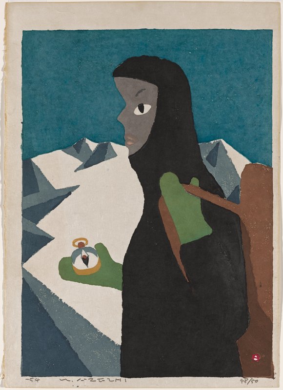 Before Mountaineering, Azechi Umetarō, 1954
