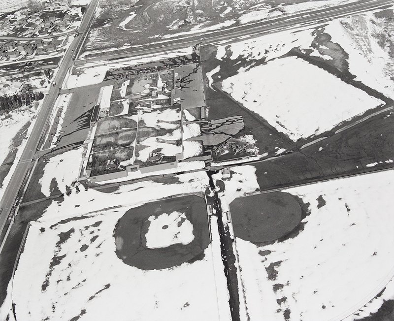 Aerial View: Playing Fields, Anoka High School, Anoka, Minnesota, Frank W. Gohlke, 1982