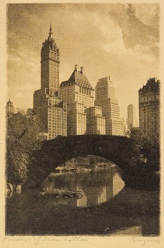 Towers of Manhattan, Drahomir Josef Ruzicka, 1931