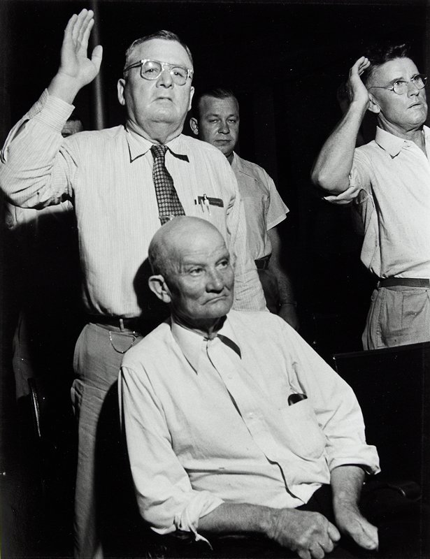 The Jury is Sworn In, Louisville, Marion Palfi, 1949