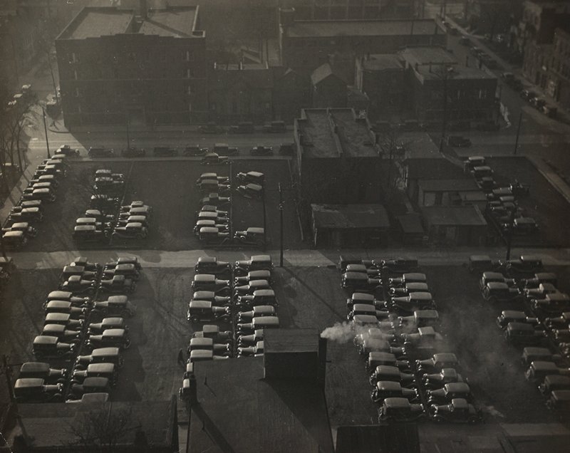 Untitled [parking lot], I. S. Mendenhall, c. 1930–40
