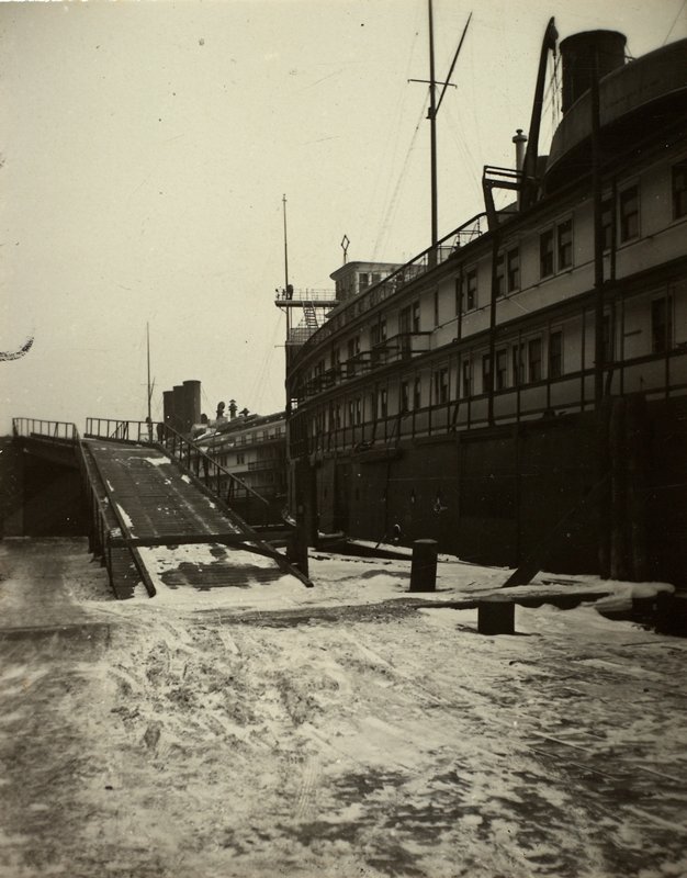 Untitled [ramp to side of ship], I. S. Mendenhall, c. 1930–40