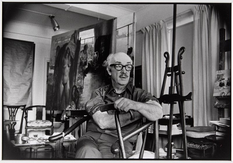 John Koch in His Studio, End of Day, Lida Moser, May 13, 1974