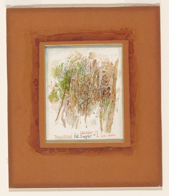 Fall Sampler #1 (Transitional Late Leaves), David Baker, 1976