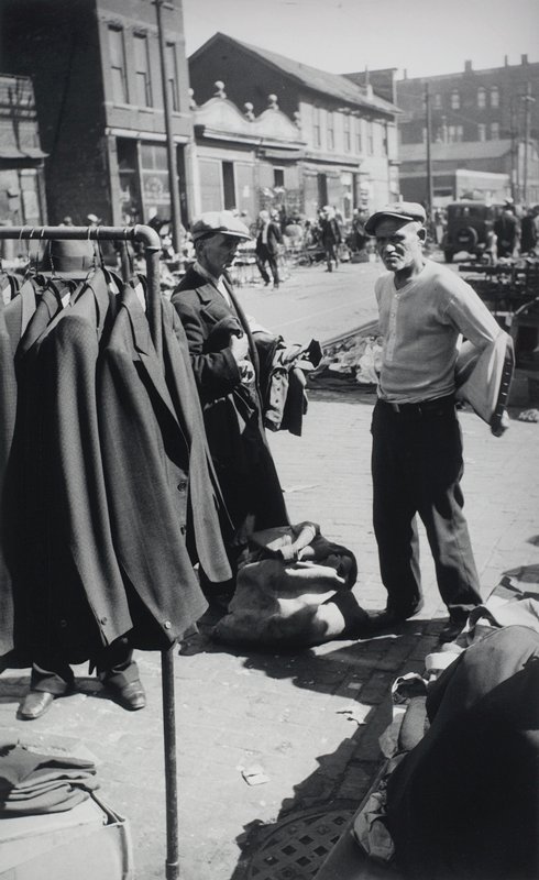 Man Trying on Coat, Nathan Lerner, 1937