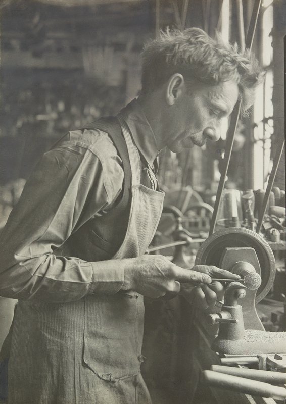 Turning Down Metal Work, Lewis W. Hine, 1920s
