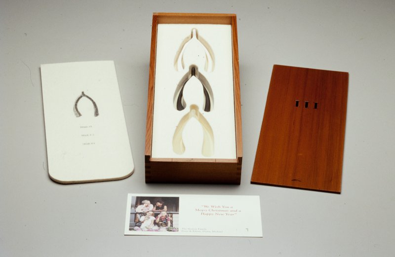 III (Three Wishbones in a Wood Box), Lorna Simpson, 1994