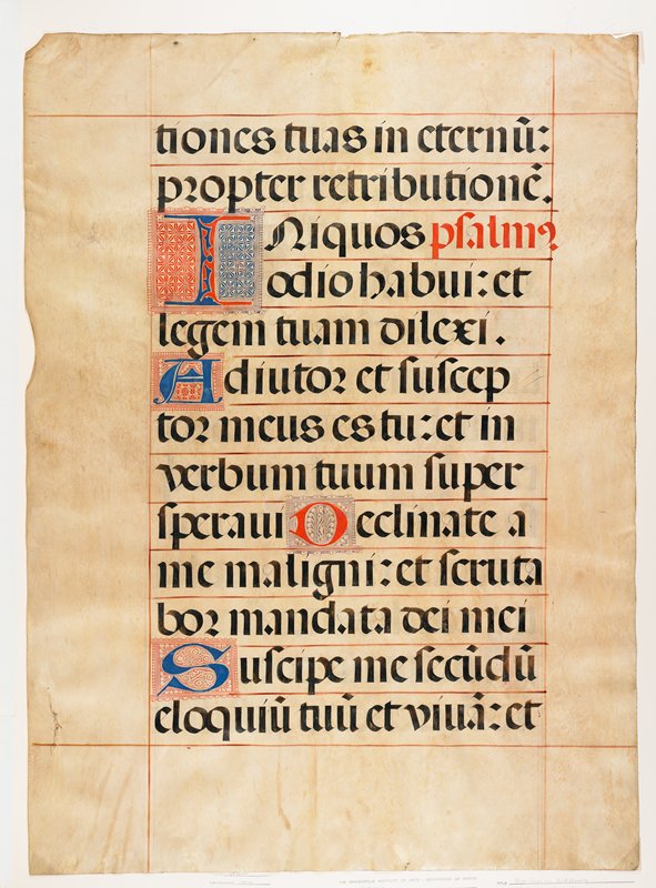 Leaf from an Antiphonary, first quarter of 15th century (before 1420)