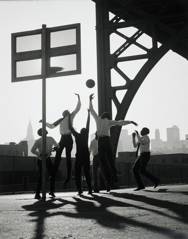 Boys Playing Basketball, Queens, N.Y., Arthur Tress, 1969