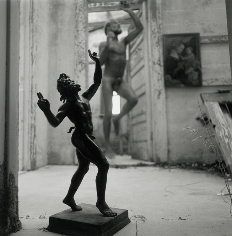 Man with Classical Statue, Pojo, CA, Arthur Tress, 1994