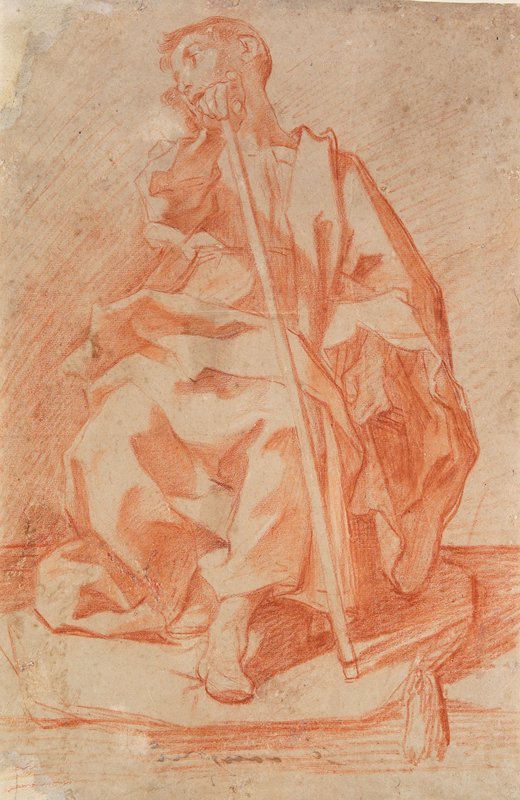 Study of a Seated Youth, Ferraù Fenzoni, early 1590s