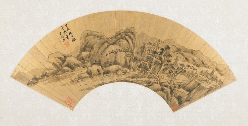 Landscape, Wang Shimin, 1667