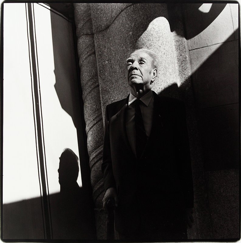 Jorge Luis Borges, Sylvia Plachy, 1982