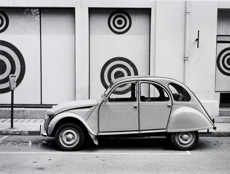 Citroen and Circles, Orange, France, Frederick B. Scheel, 1980