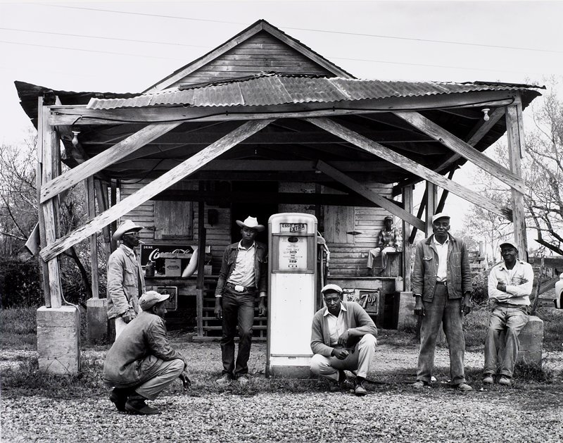 Bully London and Friends, Rural Crossroads General Store, Near Jackson, Louisiana, Frederick B. Scheel, 1966