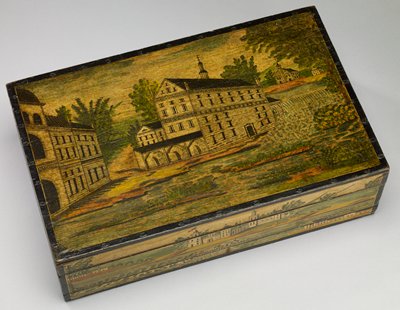 Dokumentasi “Sewing box”; Painted pine, inscribed paper. Minneapolis Institute of Art.