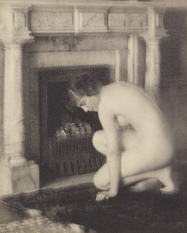 By the Fireside, Louis A. Goetz, c. 1920