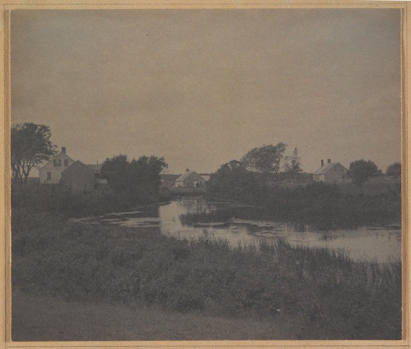 Untitled [village and river scene], William J. Mullins, 1900
