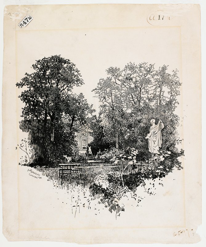 Rosetti's Garden, Joseph Pennell, 1884