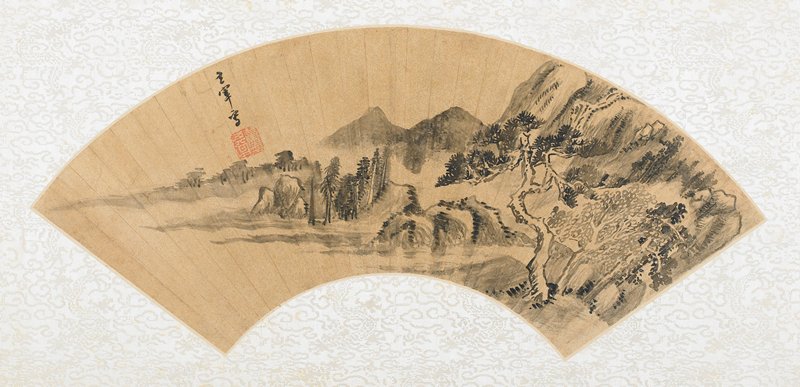 Shoreline Landscape, Dong Qichang, 17th century