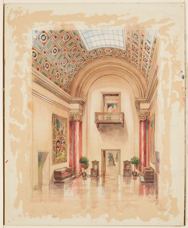 South Hall, Proposed Color Scheme, Minneapolis Institute of Art, William Channing Whitney, c. 1930–31