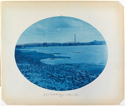Chicago and North Western Railroad Bridge at Winona, Minnesota, Henry P. Bosse, 1885
