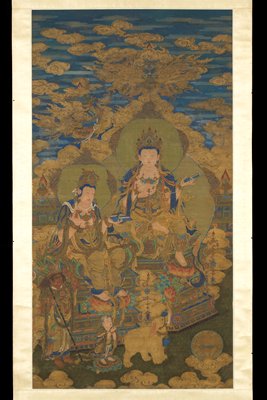 Two versions of bodhisattva Guanyin, Ding Guanpeng, c. 1750