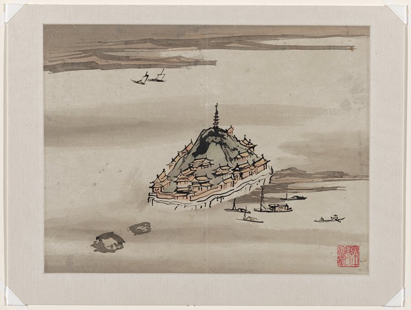 Finger Painting, from an album of ten, Gao Qipei, 1684