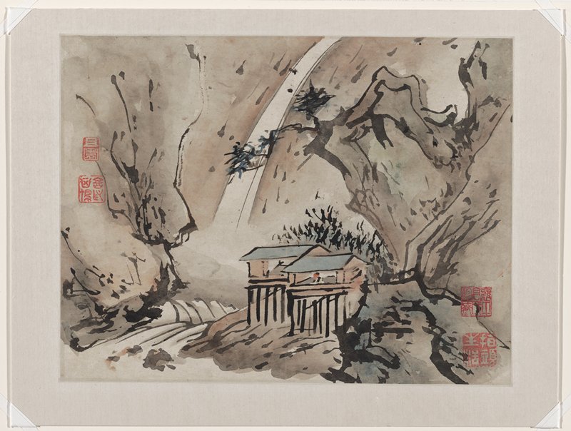 Finger Painting, from an album of ten, Gao Qipei, 1684