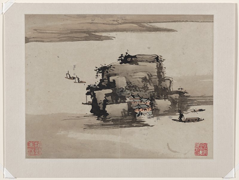 Finger Painting, from an album of ten, Gao Qipei, 1684