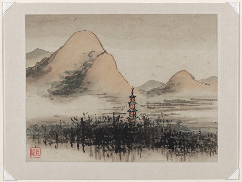 Finger Painting, from an album of ten, Gao Qipei, 1684