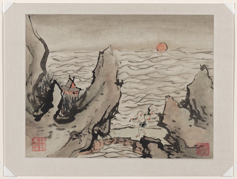 Finger Painting, from an album of ten, Gao Qipei, 1684